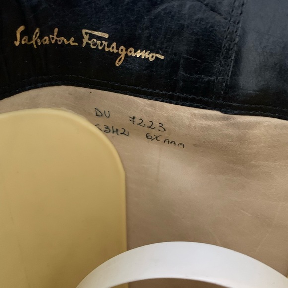 Vintage Salvatore Ferragamo Alisa Leather Boots 6.5 - Picture 9 of 9